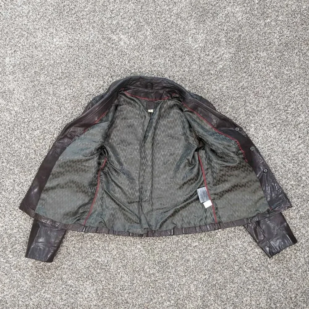 Wilsons Leather Vintage Jacket Size Medium Brown - Picture 3 of 10